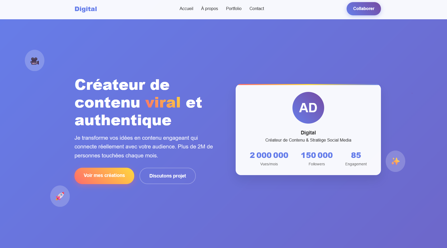 Landing page